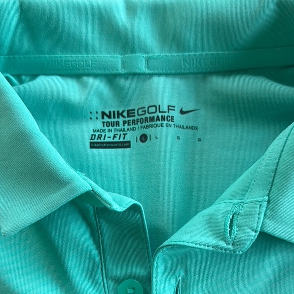 Nike Blue Athletic Polo Shirt - Picture 2 of 3